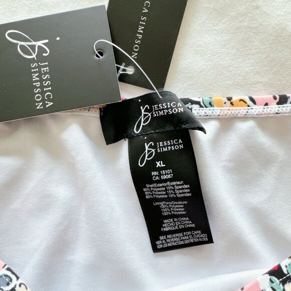 Jessica Simpson floral bikini bottoms New with tags! XL womens swim - Picture 9 of 10